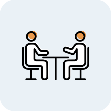 ２人で会話してるアイコン