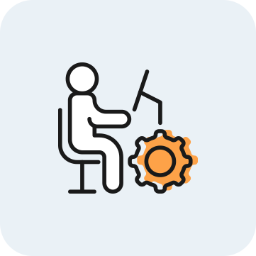 作業しているイラスト